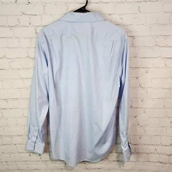 Men's Esquire "slim fit" longsleeve button-down shirt, size Large - Picture 3 of 3